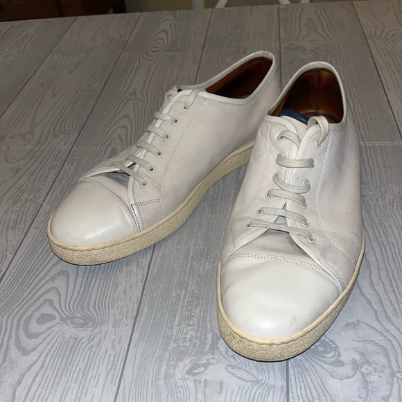 John Lobb Levah, white leather, UK size 11